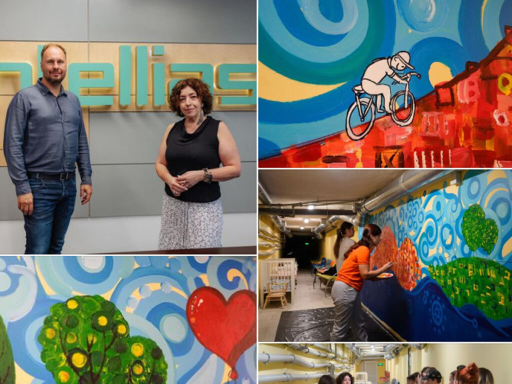 Ізраїльські волонтери в Україні розмальовують стіни дитячих бомбосховищ