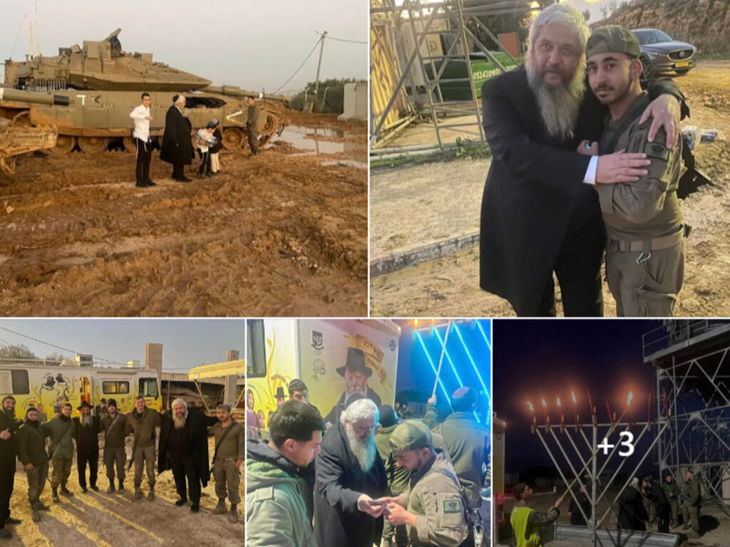 Головний рабин України Моше Асман запалив ханукальні свічки разом із ізраїльськими солдатами на кордоні з Ліваном та Сирією