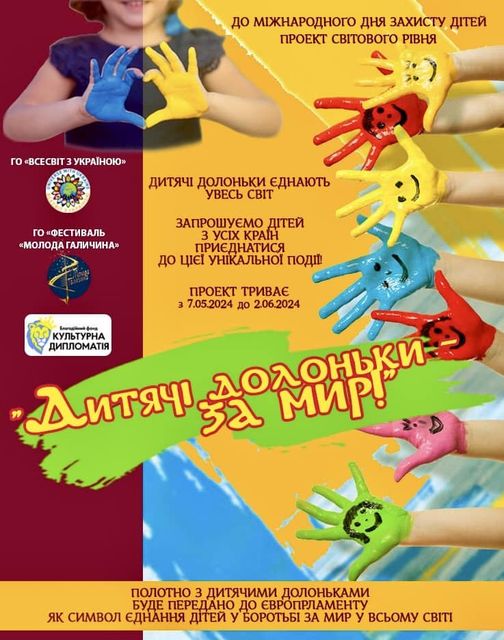 Всесвітній марафон “Дитячі долоньки - за мир”