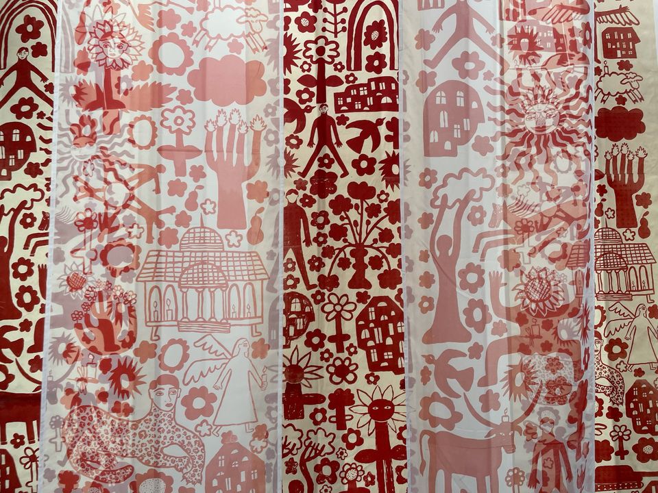 Відкриття виставки Оксани Федчишин "Сни з твоєї весни. Рефлексія поезії шістдесятників". Тель-Авів 7 листопада 2024